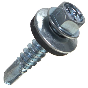 Саморезы кровельные Omax оцинкованные с буром 5.5x25 мм, на вес