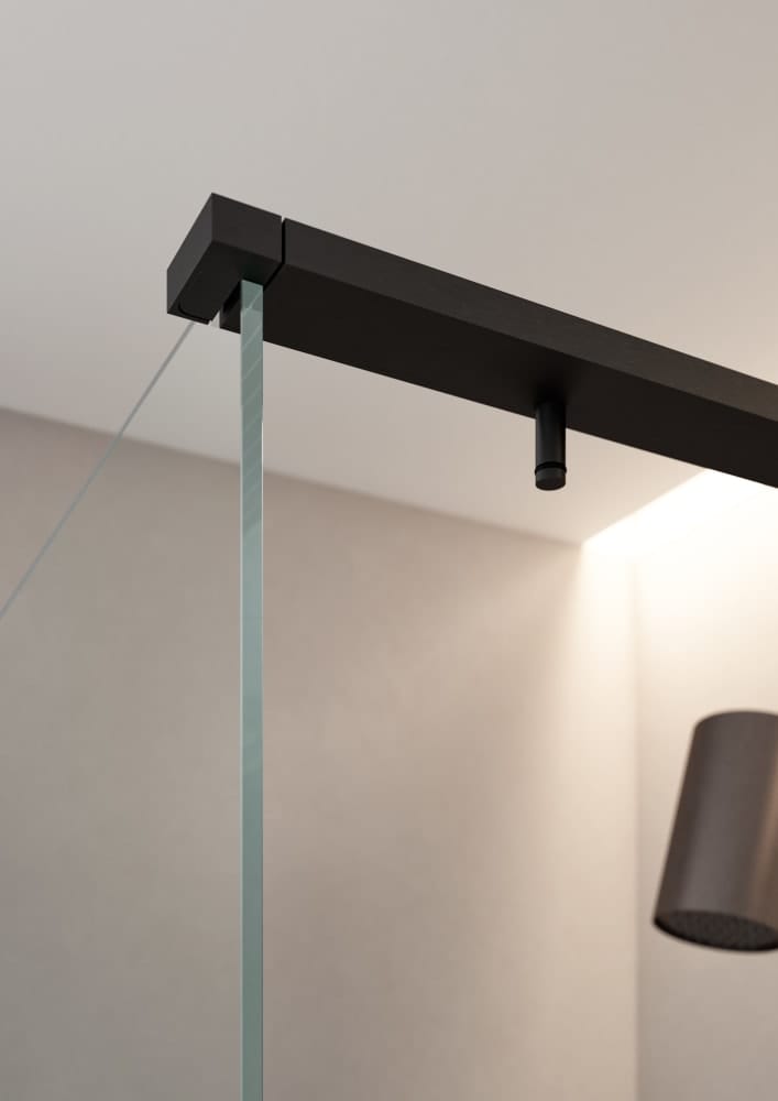 Угловая душевая кабина из хрусталя Agape Plan-a ARCH-00022984 - Вид №5