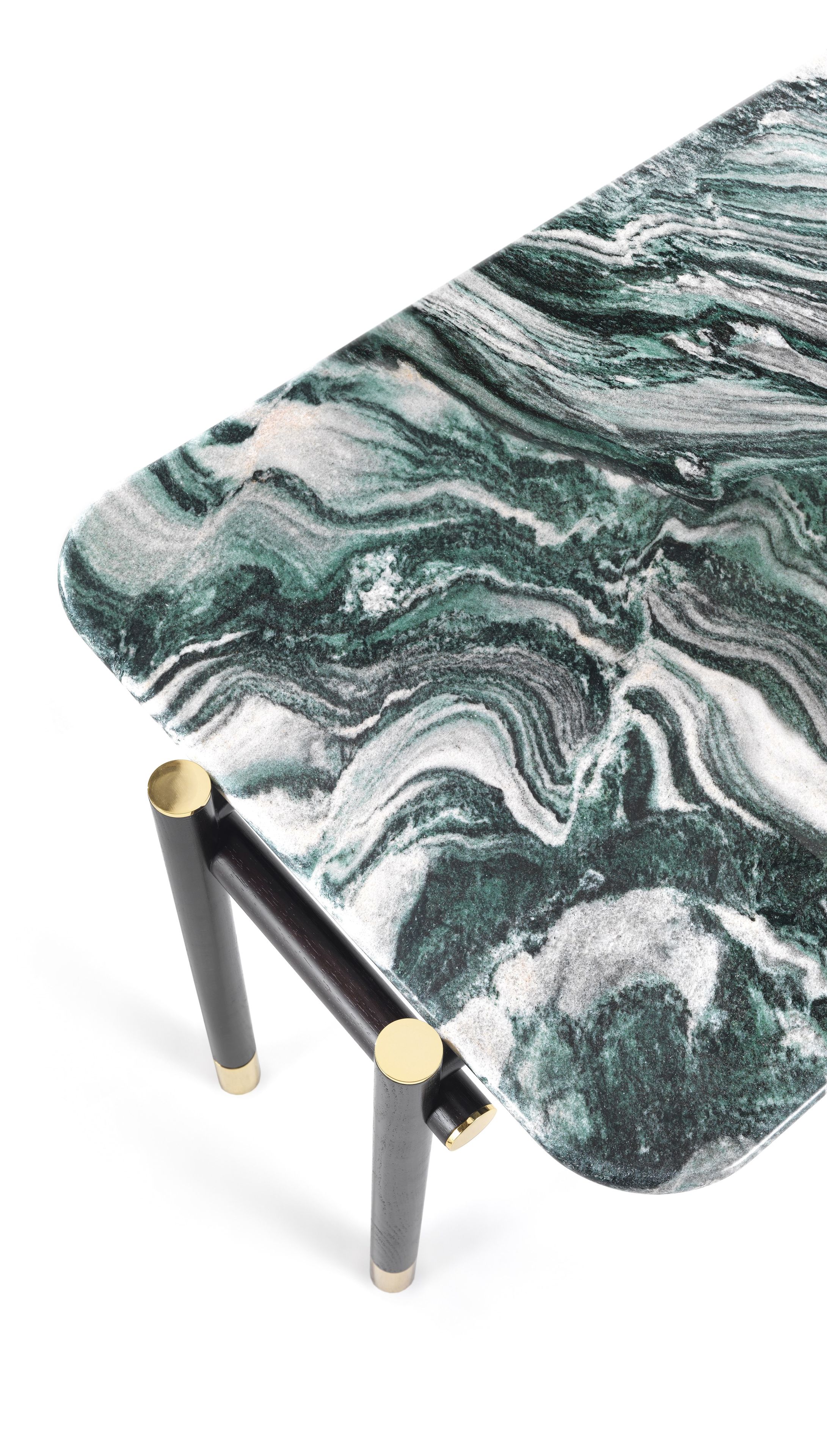 Мраморный и деревянный квадратный журнальный столик ETRO Home Interiors Woodstock ARCH-00043830 - Вид №2