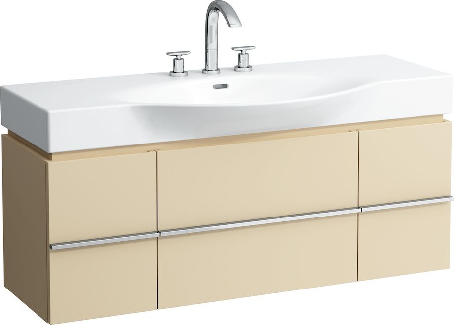 H4013020754751 Шкафчик под раковину, для раковин 811704, 812704, 2 выдвижных ящика с 2 дверцами, 2 стеклянные полки LAUFEN PRO - Вид №1