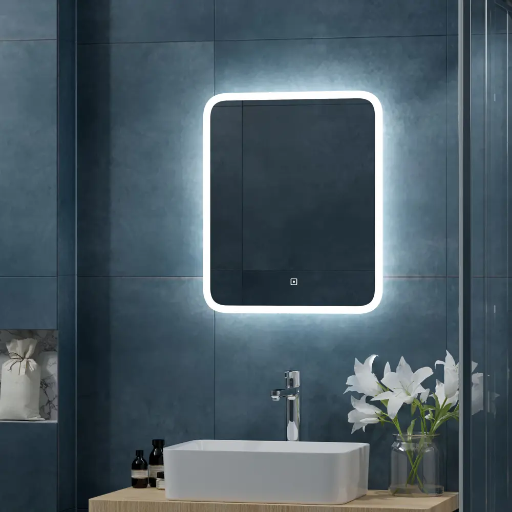 Зеркало Santreyd Light Led с сенсорной подсветкой для ванной 50x60 см 86222819