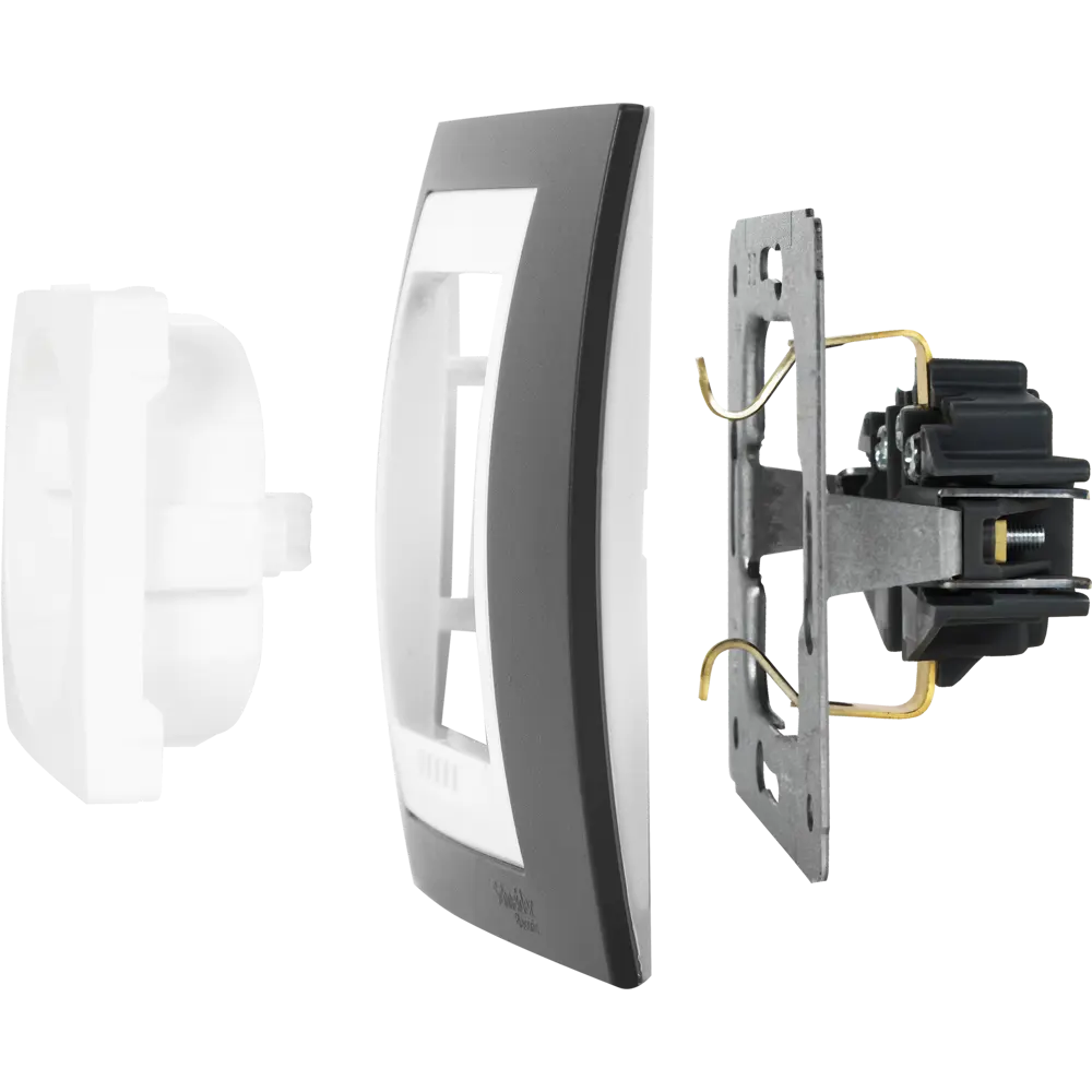 Рамка для розеток и выключателей Systeme Electric Unica 2 поста, цвет какао/белый STLM-2153546 - Вид №3