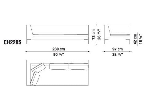 Угловой диван из ткани B&B Italia ARCH-00112684 - Вид №20