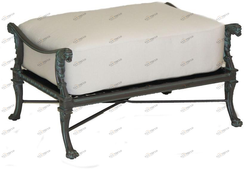 Oxley's Furniture Прямоугольная подставка для ног из алюминия Luxor Luot