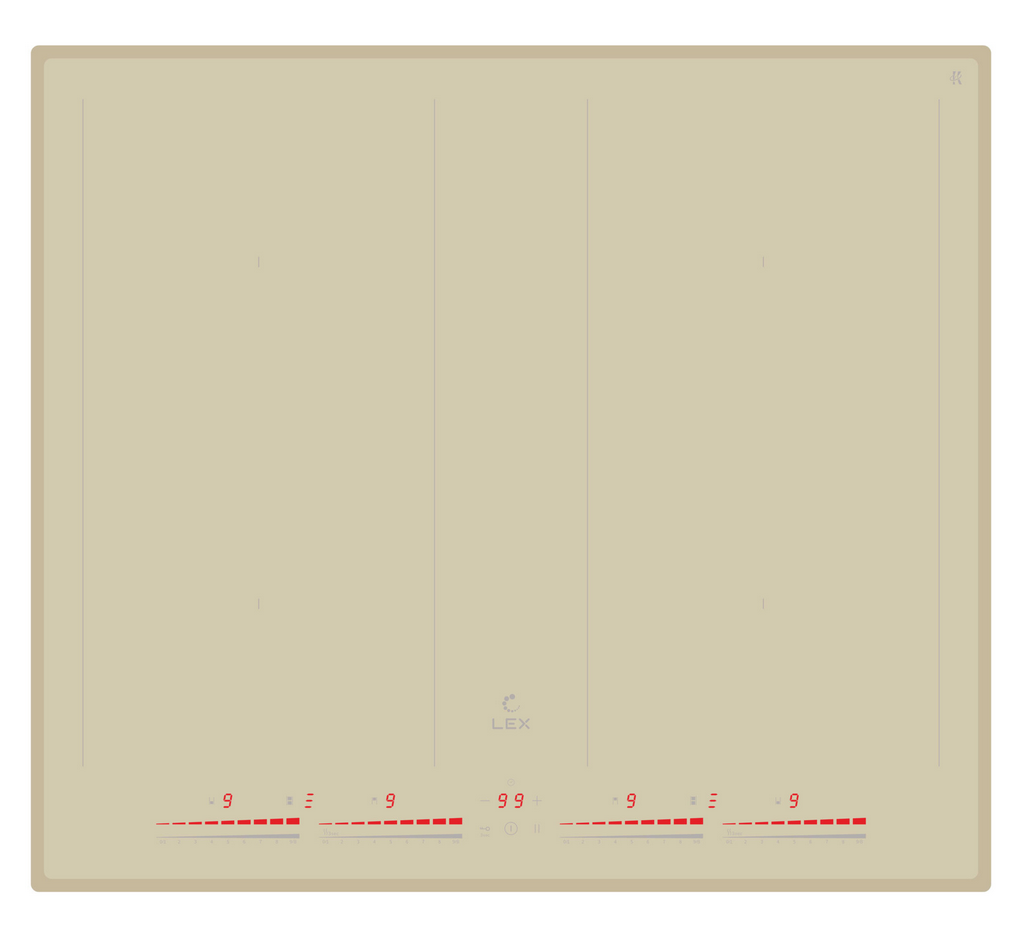 9156752 Индукционная варочная поверхность LEX EVI 641С IV STDN-0024251
