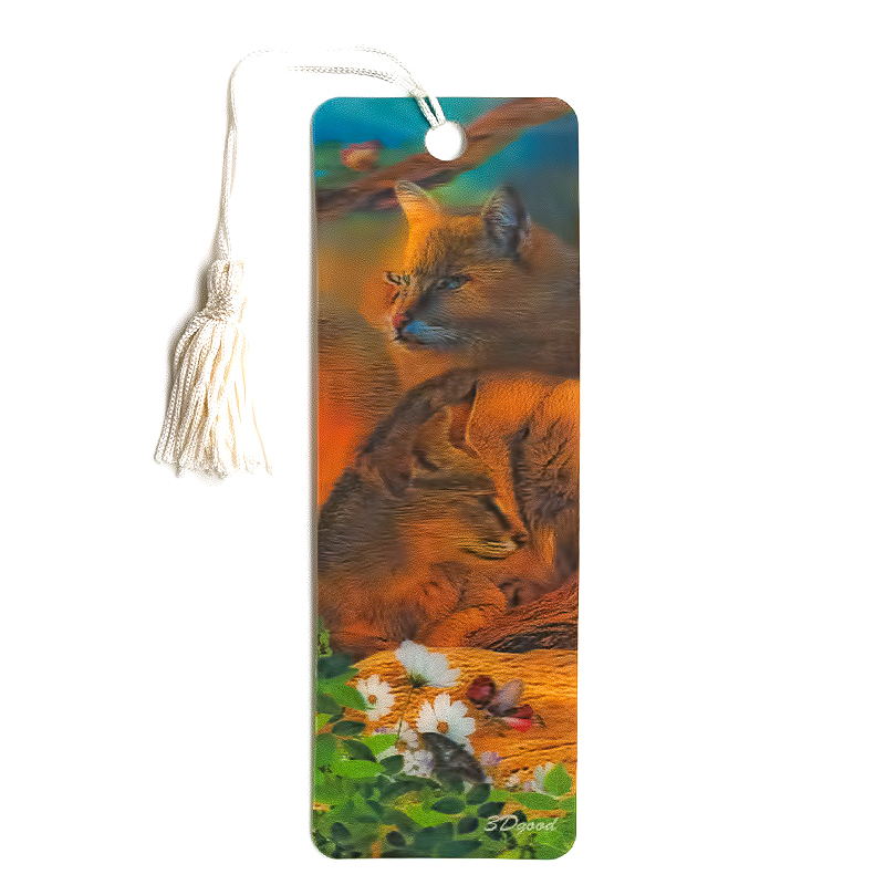 129 Закладка объемная 3D №1 Рысь Santreyd 