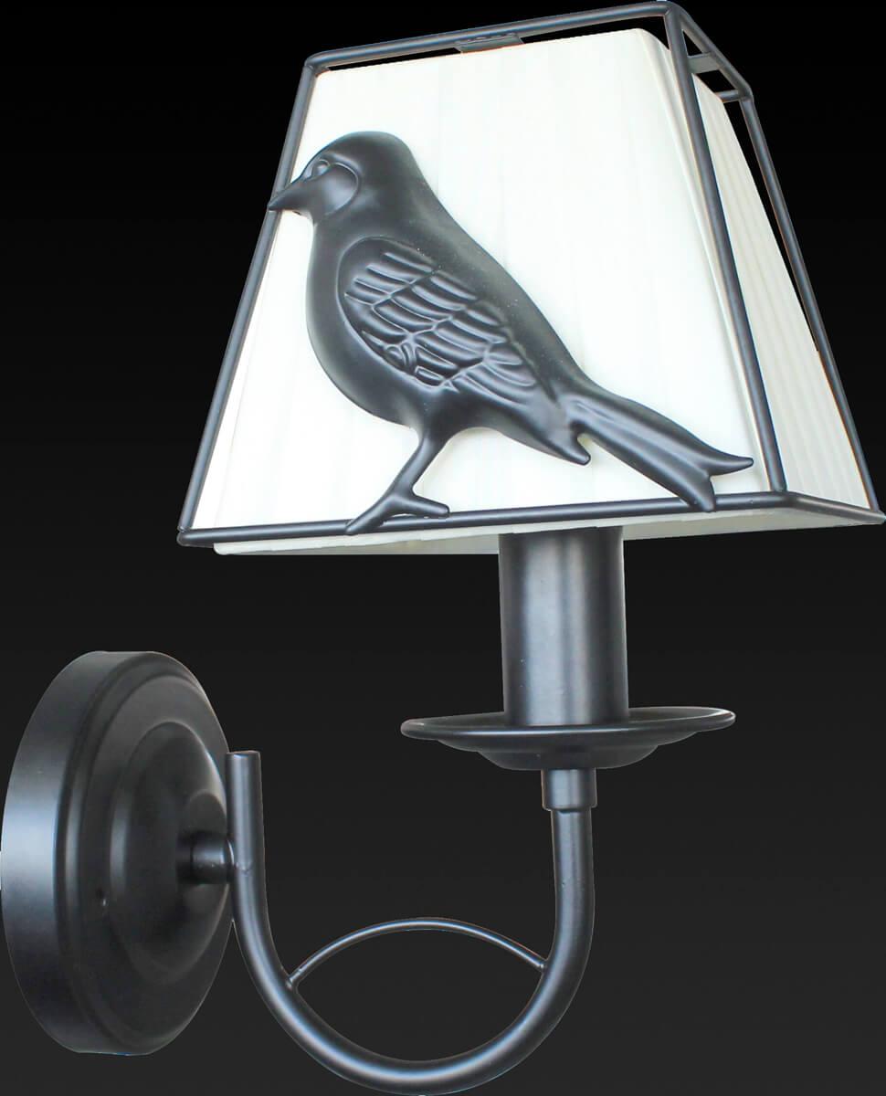 Бра металлическое с абажуром белое Donna TL7510B-01BL TOPLIGHT DONNA 00-3930274 Белый;серебро  - Вид №1