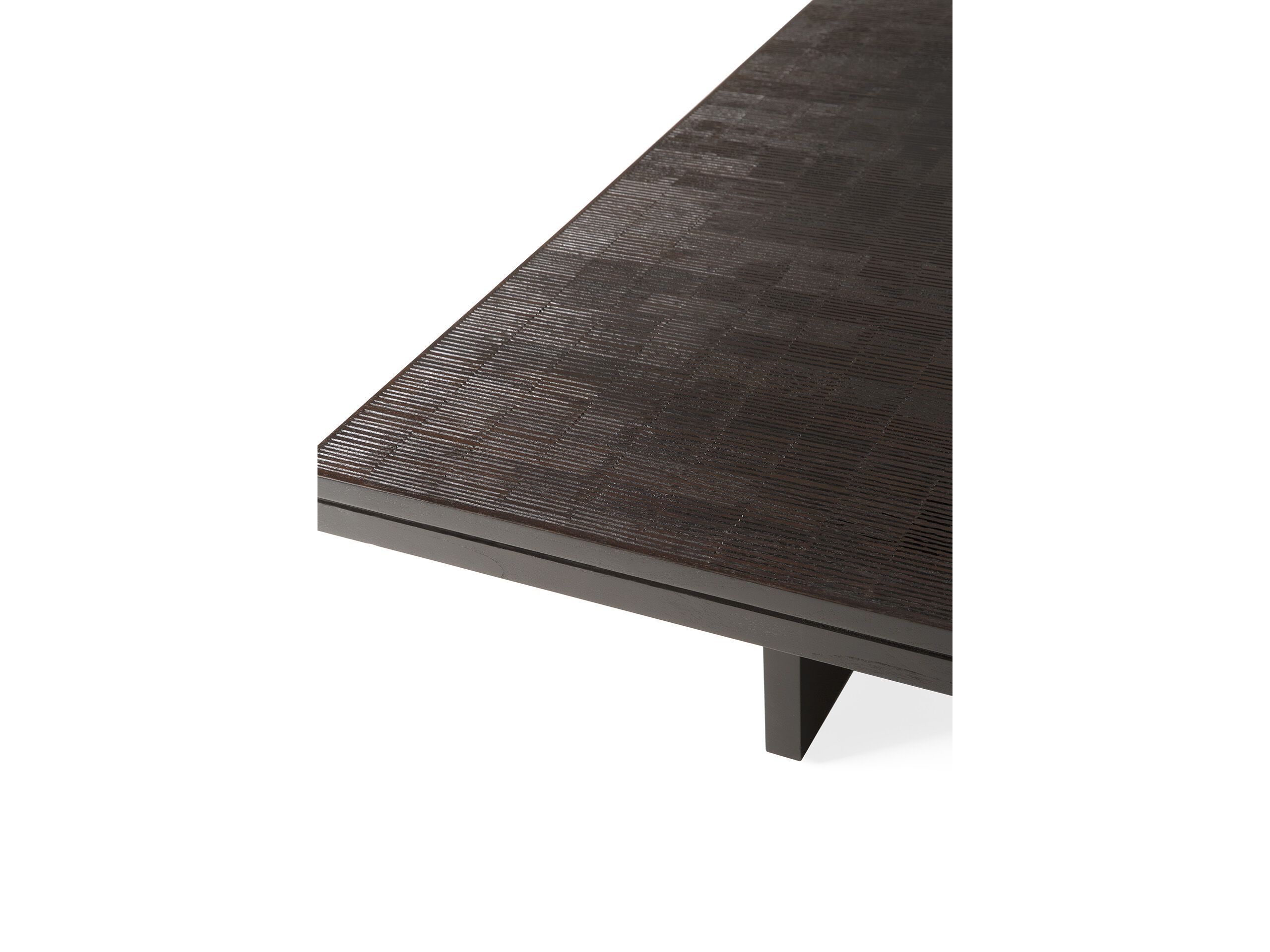 Прямоугольный журнальный столик из тикового дерева Ethnicraft Grooves ARCH-00146124 - Вид №2