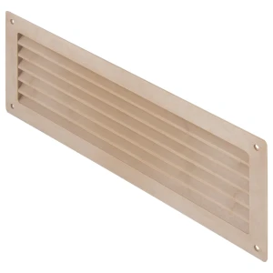Решётка вентиляционная Вентс МВ 350 368x130 мм пластик цвет светлый дуб