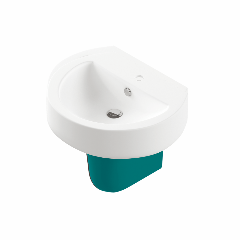 BSTSLWB01 Подвесная раковина настенная овальная BATi BALi  белая  - Вид №6