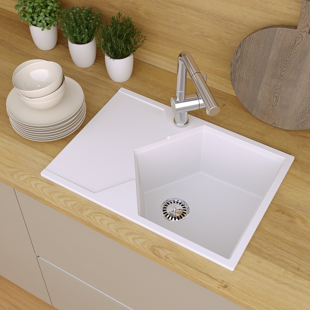 Кухонная мойка Kit Kraken Sea 45 White  - Вид №3