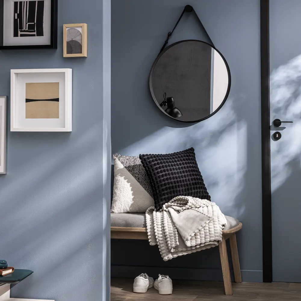 INSPIRE Barbier Black — круглое зеркало с ременной рамой 57 см 86484794 STLM-0833350 - Вид №5