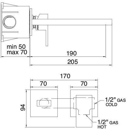 Rubinetterie Treemme Q  5652fs-5651fs  - Вид №3