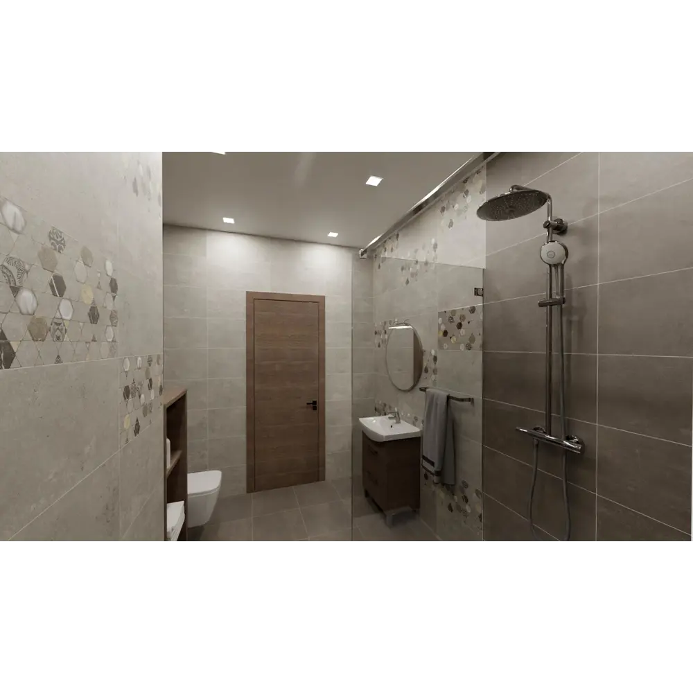 Плитка настенная Lounge Dark 30x60 см 1.62 м² цвет темно-серый 84299703 STLM-2175013 Santreyd - Вид №3