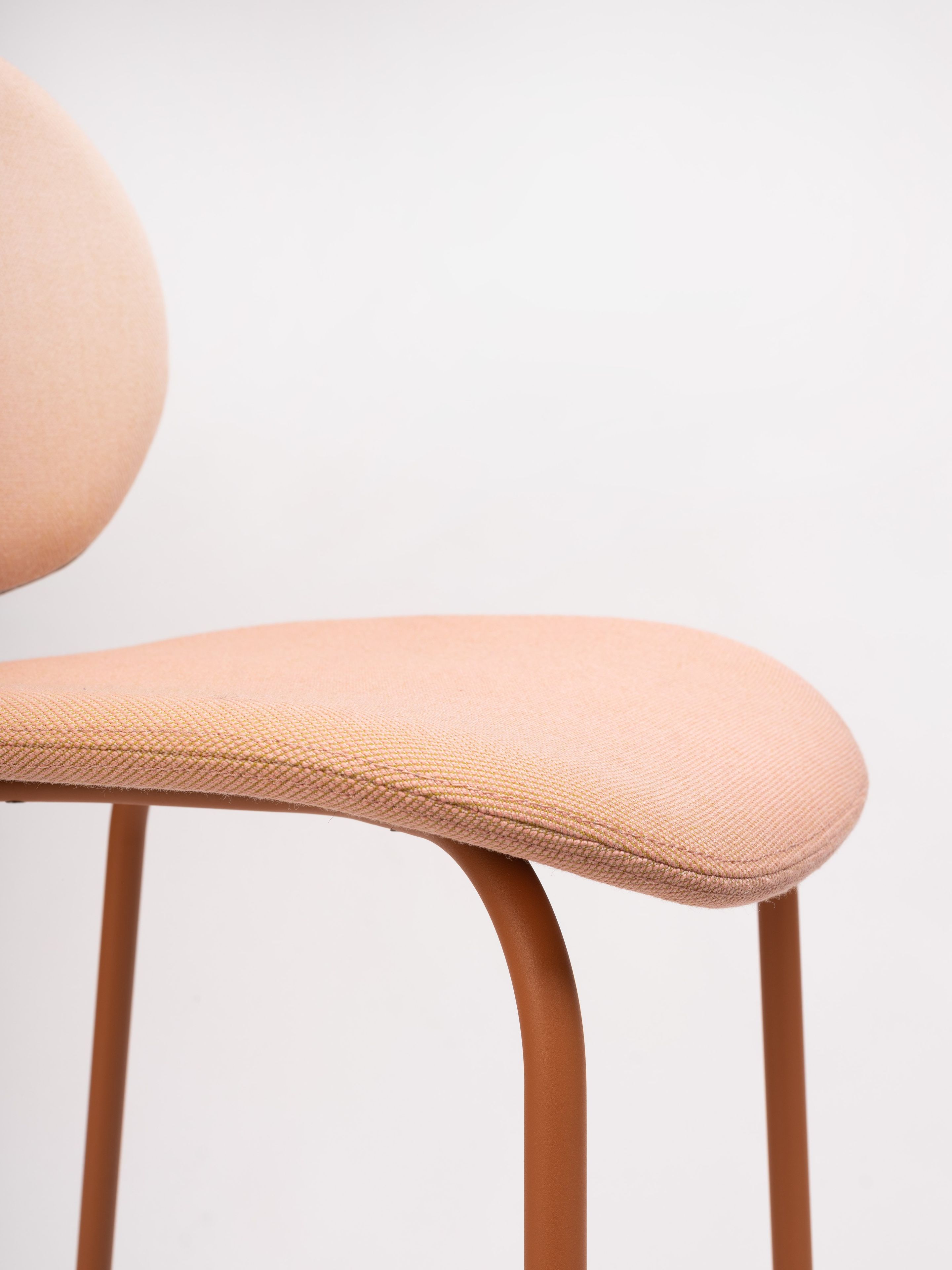 Высокий стальной стул со спинкой с мягким сиденьем ONDARRETA Hari ARCH-00057983 - Вид №7