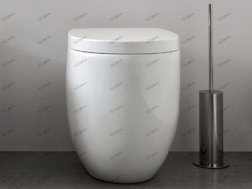 Приставной унитаз напольный Белый Nic Milk Италия sun-id-1497546