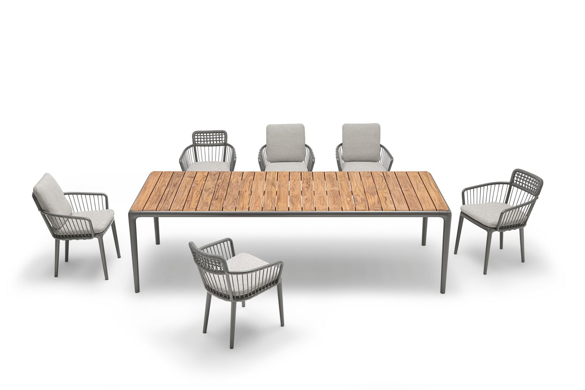 Прямоугольный садовый стол с тиковым верхом Rolf Benz Rolf Benz YOKO ARCH-00024019 - Вид №1