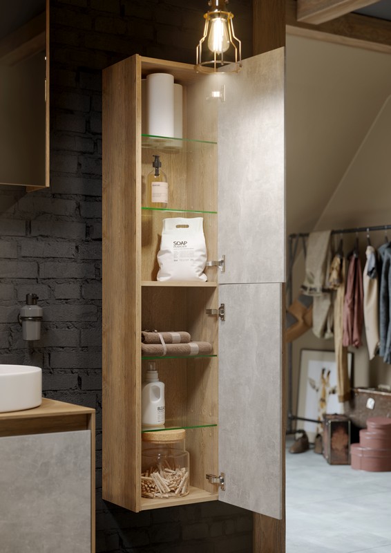 Mobi корпус пенала подвесного, цвет белый, 35 см без фасадов AQWELLA sun-id-277803 - Вид №1