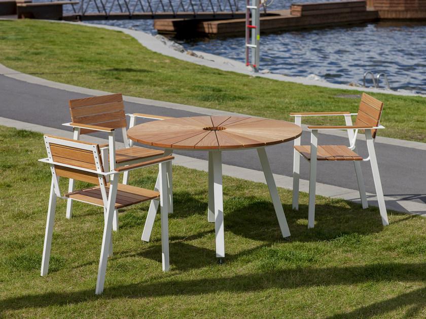 Nola Industrier Штабелируемый садовый стул с подлокотниками Sunset sun-id-1508492 - Вид №3