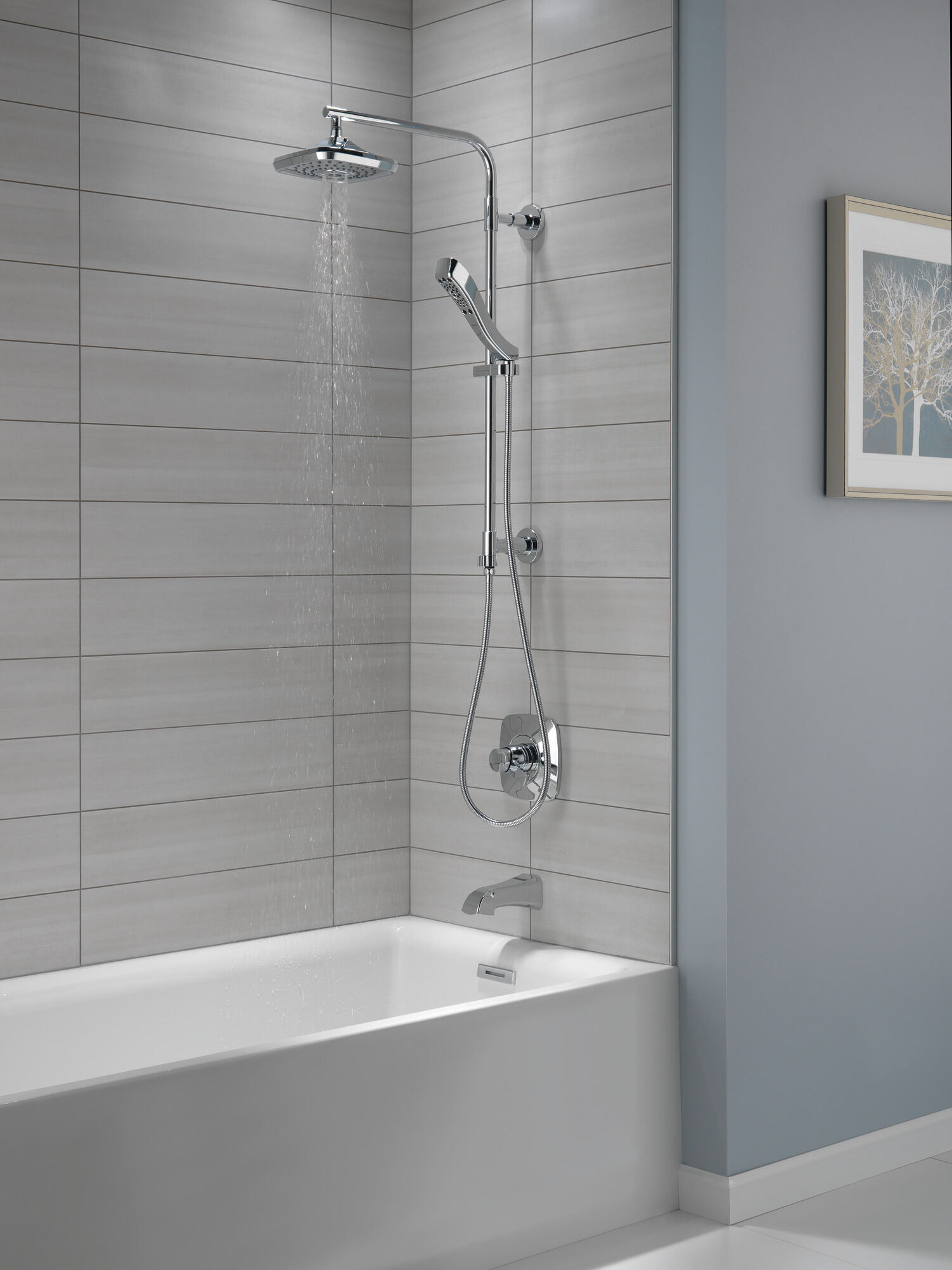 52690-RB H2Okinetic® 3-х позиционная душевая лейка Raincan Delta Faucet Universal Showering Венецианская бронза  - Вид №2