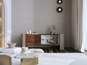 Деревянный шкаф