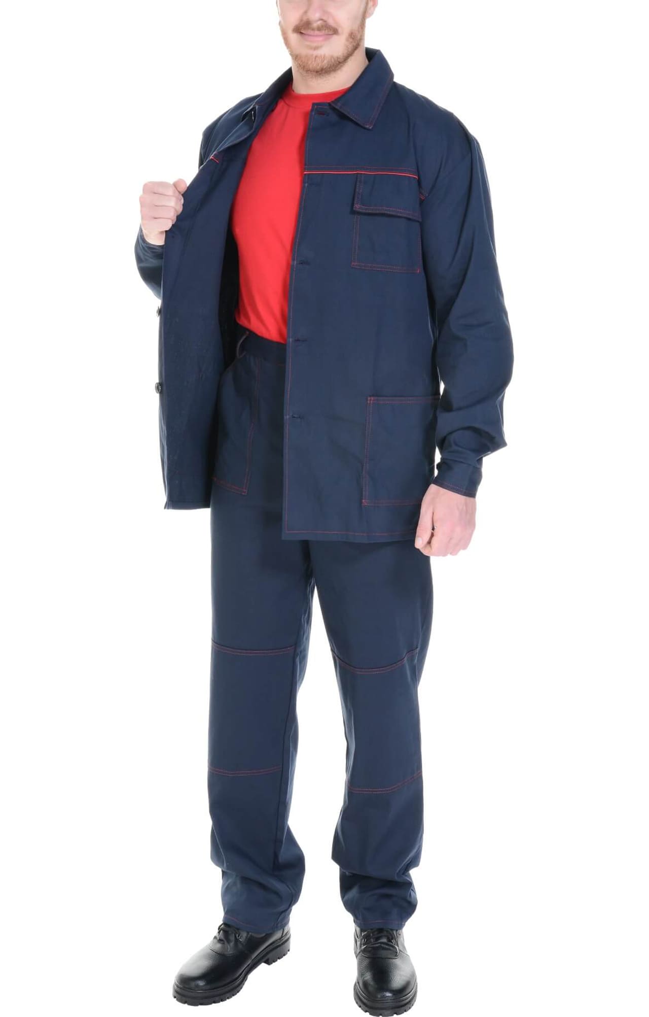 69257 Костюм ЛИМИТ темно-синий  Летняя спецодежда  размер 60-62/170-176  - Вид №7