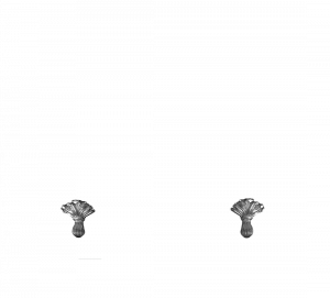 Gentry Home Bexley Cast iron bathtubs with feet Серебряный лист цветок GH100696