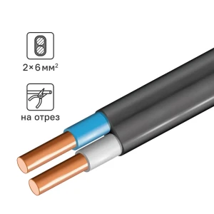 Кабель ВВГпнг(А)-LS 2x6 на отрез 86578181 STLM-2070959