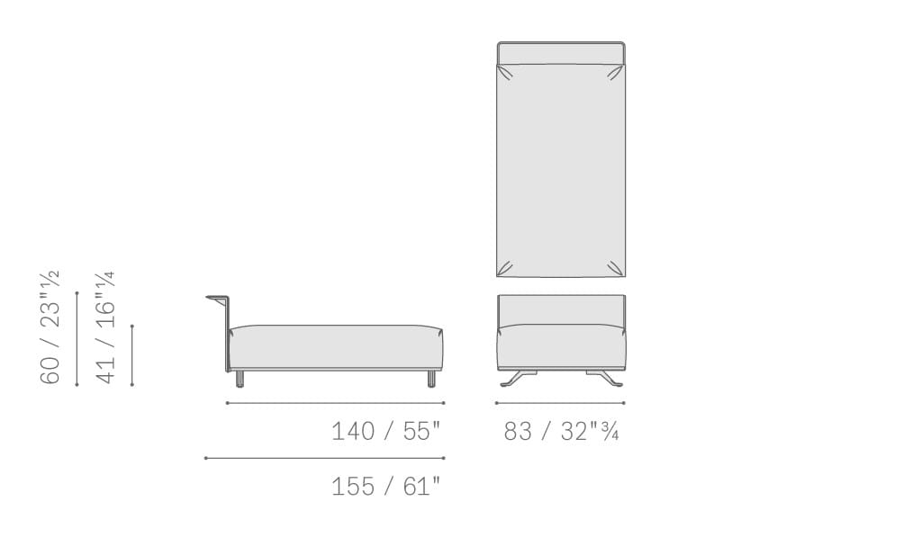 Ткань съемный садовый диван Poltrona Frau Boundless Living Outdoor Collections ARCH-00134649 - Вид №38