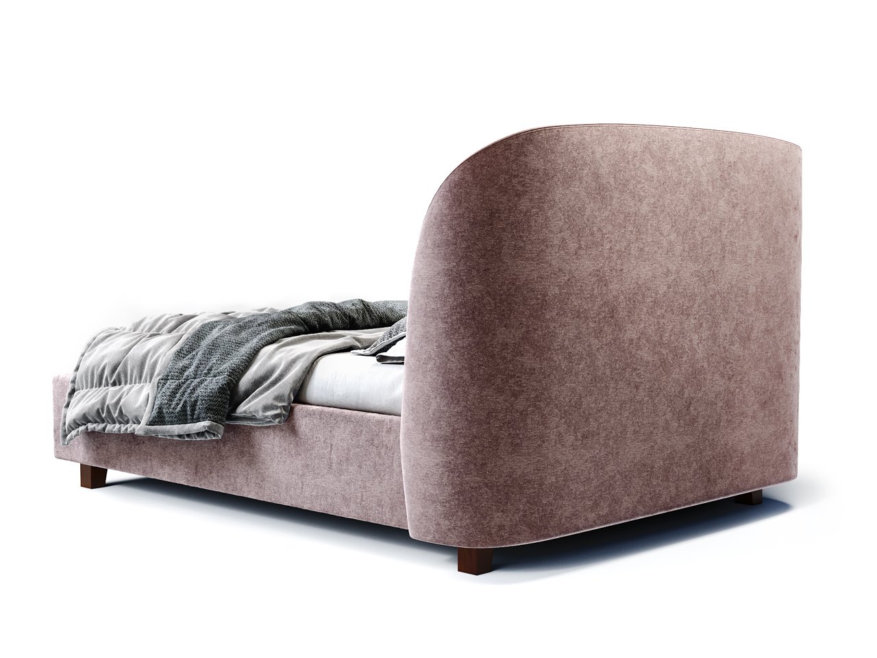 Кровать двуспальная 160х200 фиолетовая Tulip THE IDEA ДИЗАЙНЕРСКИЕ 210647 Розовый  - Вид №3