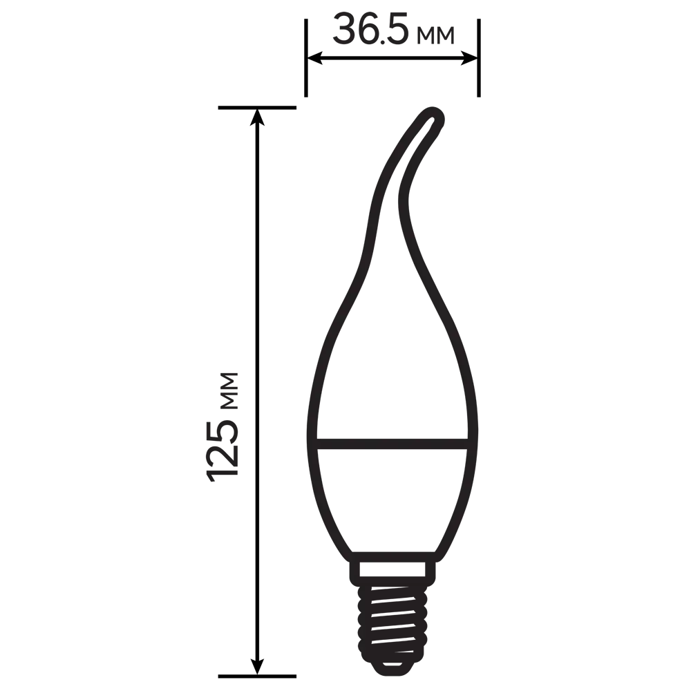Лампа светодиодная Lexman Candle CF35 E14 175-250 В 7 Вт прозрачная 600 лм нейтральный белый свет STLM-2009940 - Вид №4