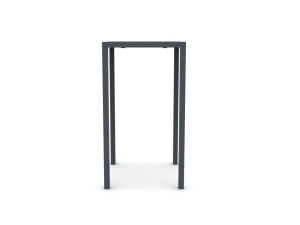 Высокий квадратный металлический садовый стол