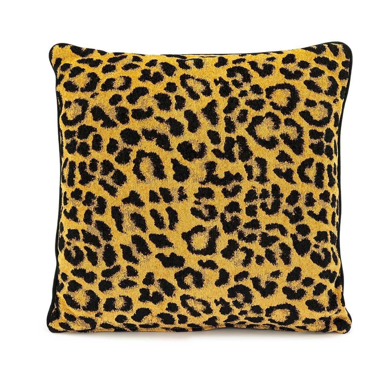 700490-LP ABHIKA ПОДУШКА GOTHA EDGE 50X50X13 LEOPARD 