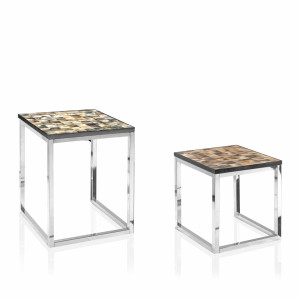 450079 ABHIKA НАБОР БОКОВОГО СТОЛА, 2 ШТ. H60 / 47 NATURAL