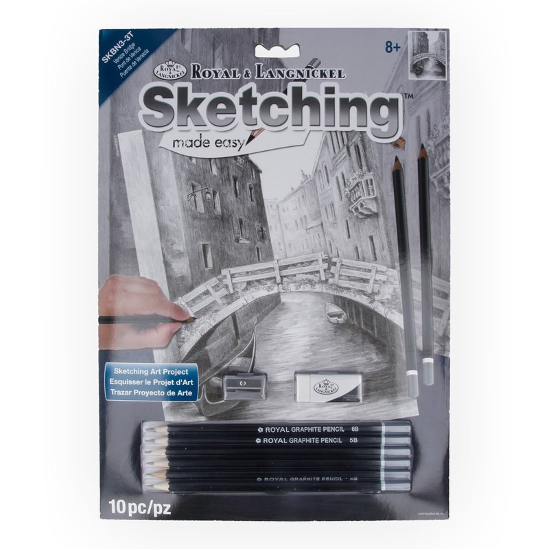 3 Раскраска по номерам "Эскиз" №1 _"Венецианский мост" SKBN ROYAL LANGNICKEL 