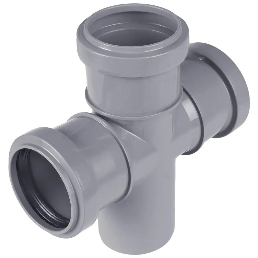 Крестовина канализационная Политэк 50х50 мм для разветвления трубопроводов 11011784 STLM-0001053