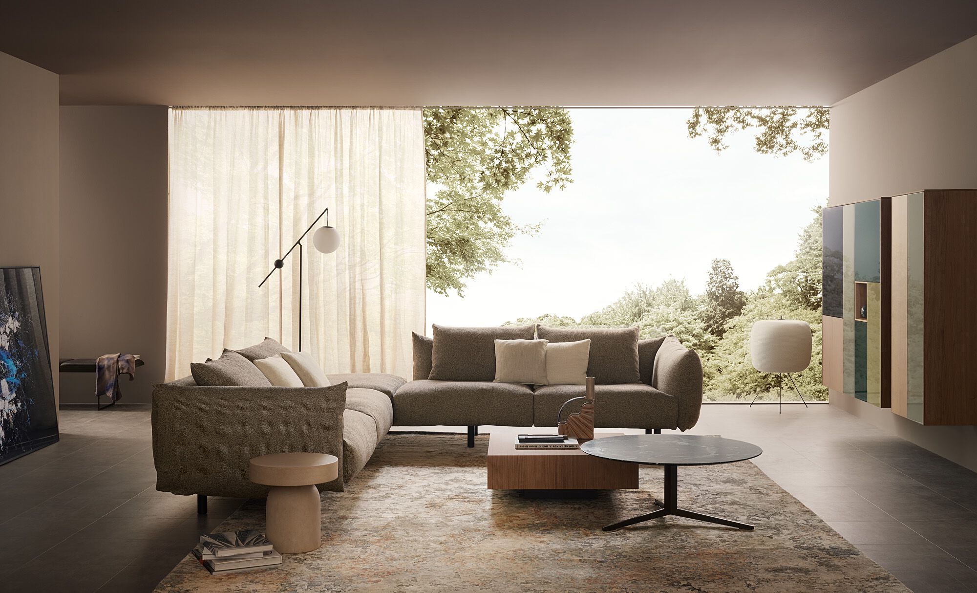 Диван из переработанной ткани Lema слоеный ARCH-00097187 - Вид №7