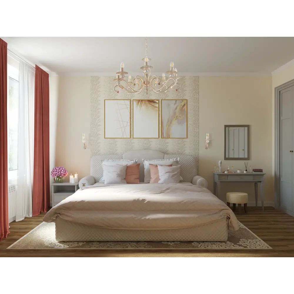 Карниз двухрядный Classic 250 см металл цвет белый АРТ-ДЕКОР STLM-2032741 - Вид №4