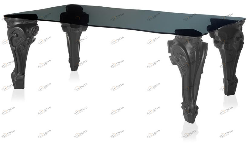 SLIDE Прямоугольный стол для гостиной из полиэтилена Design of love sun-id-1481270