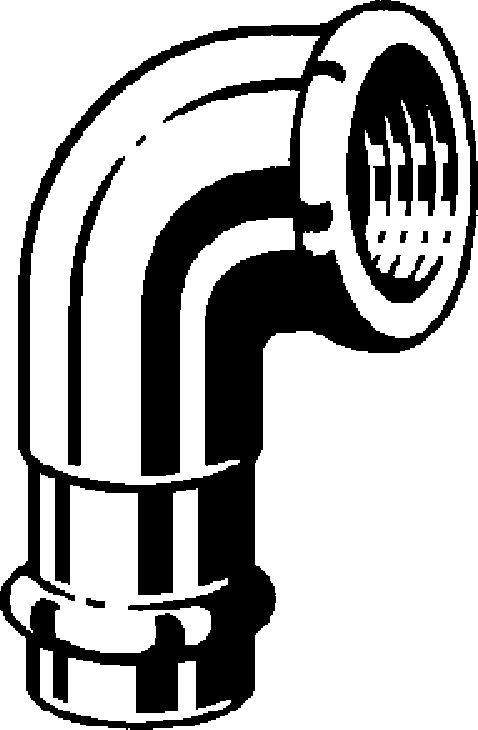 444 020 Модель 2214.2 Трубопроводные системы  Sanpress  Переходники/​переходные угольники Santreyd  - Вид №1