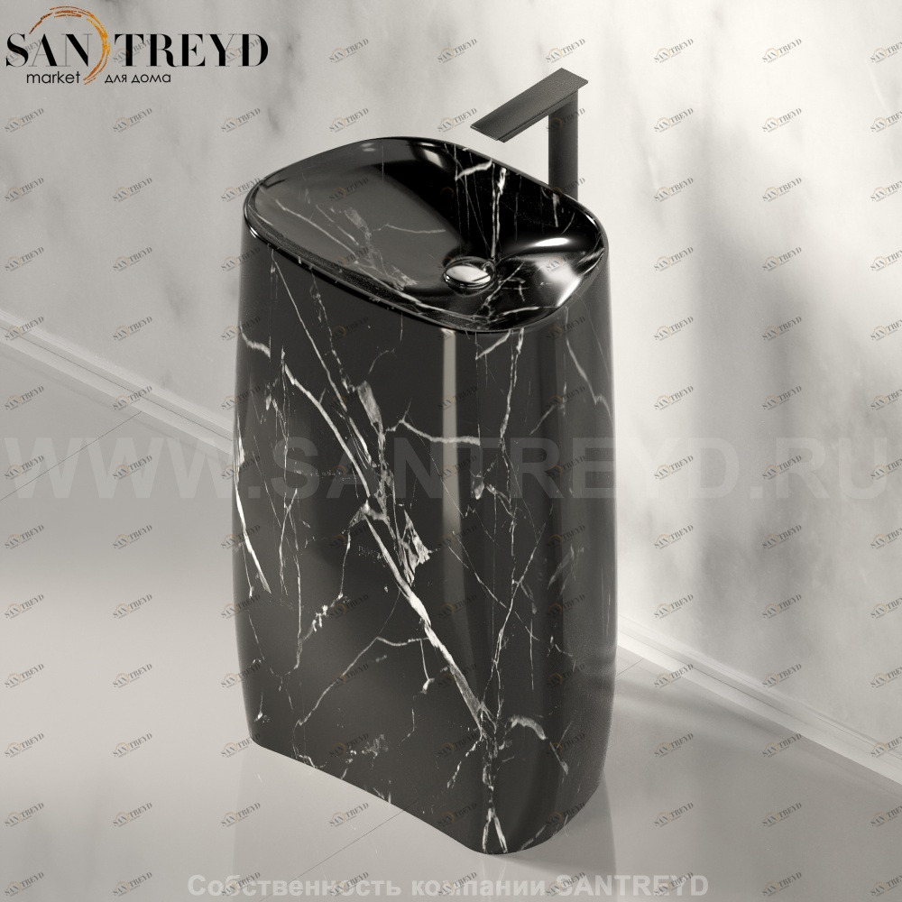 ACER0896FNM Напольная раковина стоящая овальная Agape Pear