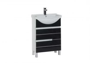 Тумба с раковиной Aquanet Доминика 60 черный