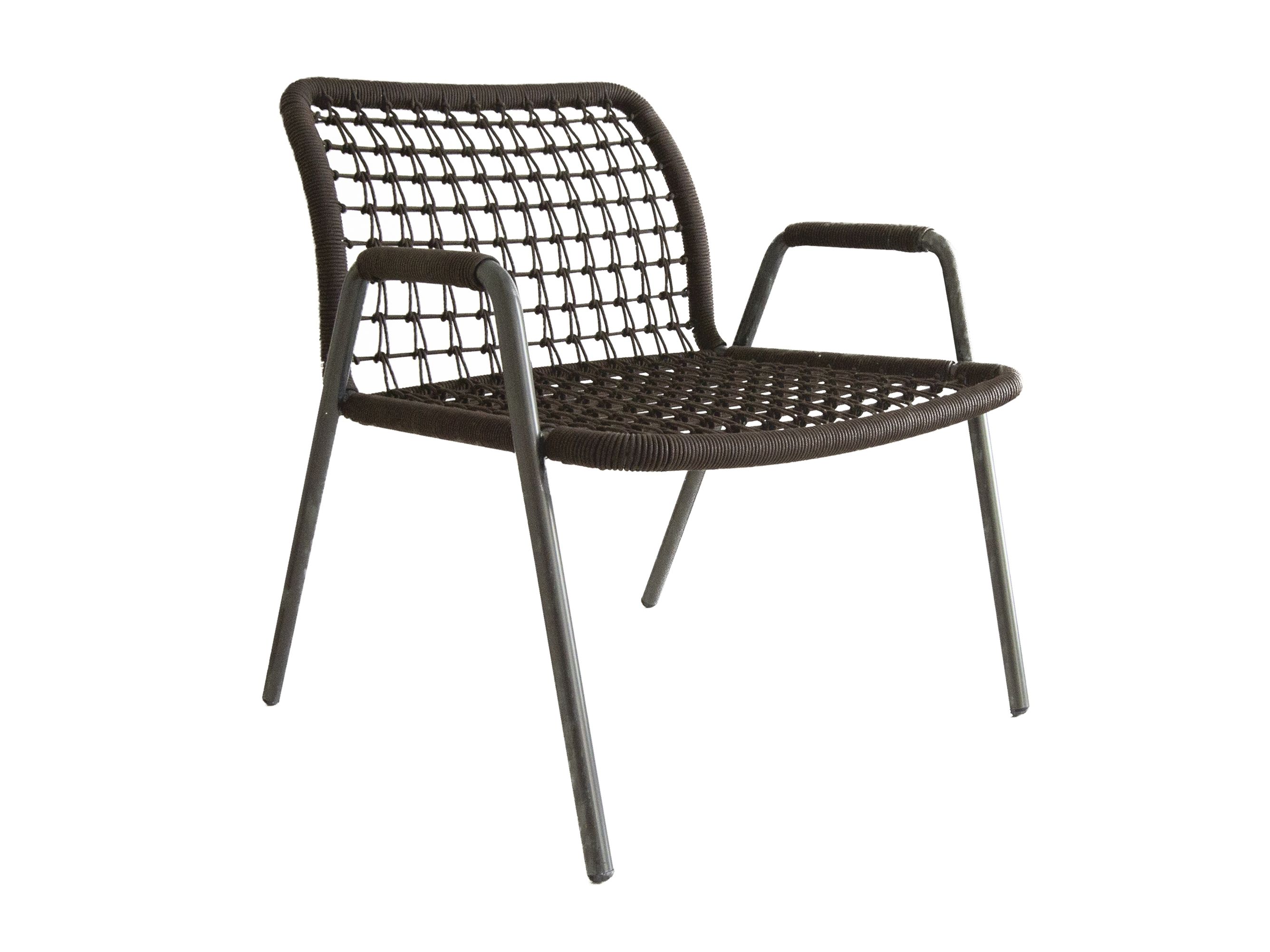 Штабелируемое кресло из морской веревки с подлокотниками Tonon Sailor ARCH-00118972