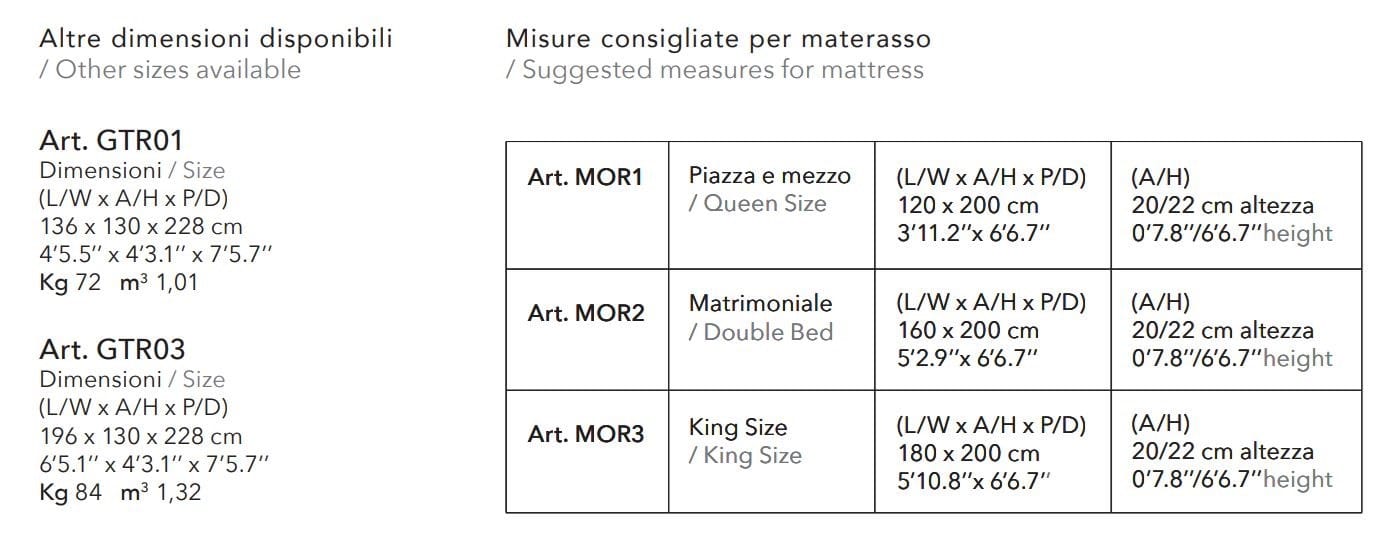 Тканевая кровать с мягким изголовьем MOMENTI GAUTIER GTR02 ARCH-00058161 - Вид №3