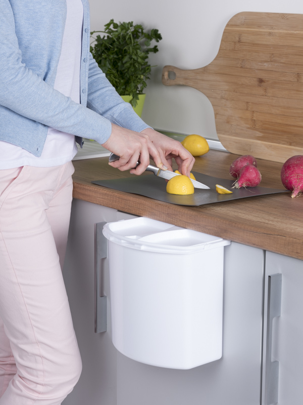 Контейнер для мусора на дверцу Theta 7 White NAVAKO 10023 - Вид №4