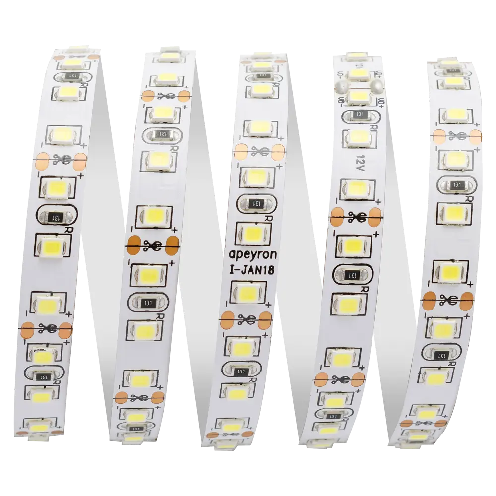Светодиодная лента 9.6Вт/120LED/м свет холодный белый IP23 APEYRON STLM-2010247 - Вид №1