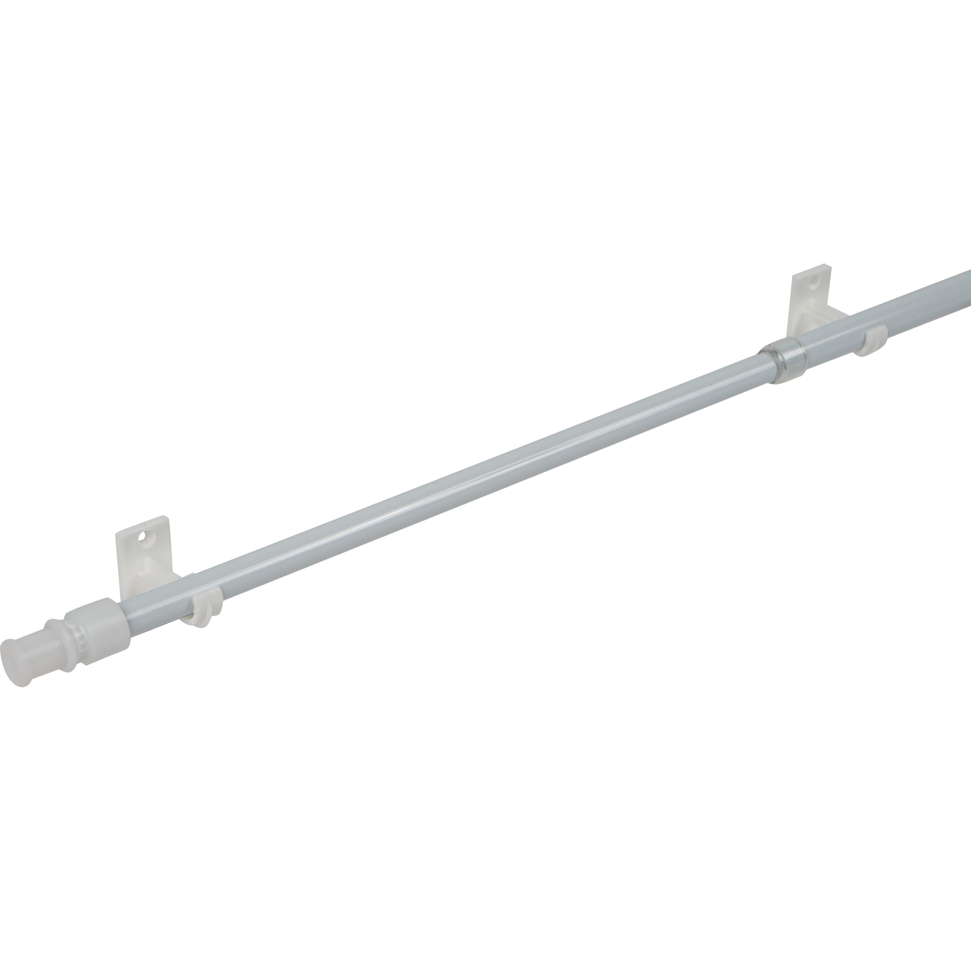 13642985 Карниз витражный Калифорния 85-135 см металл цвет белый Santreyd 