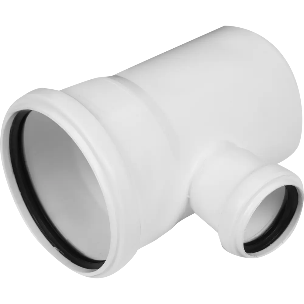 Тройник EQUATION для канализационных систем 110x50 мм с шумопоглощением 81952643 STLM-0014913