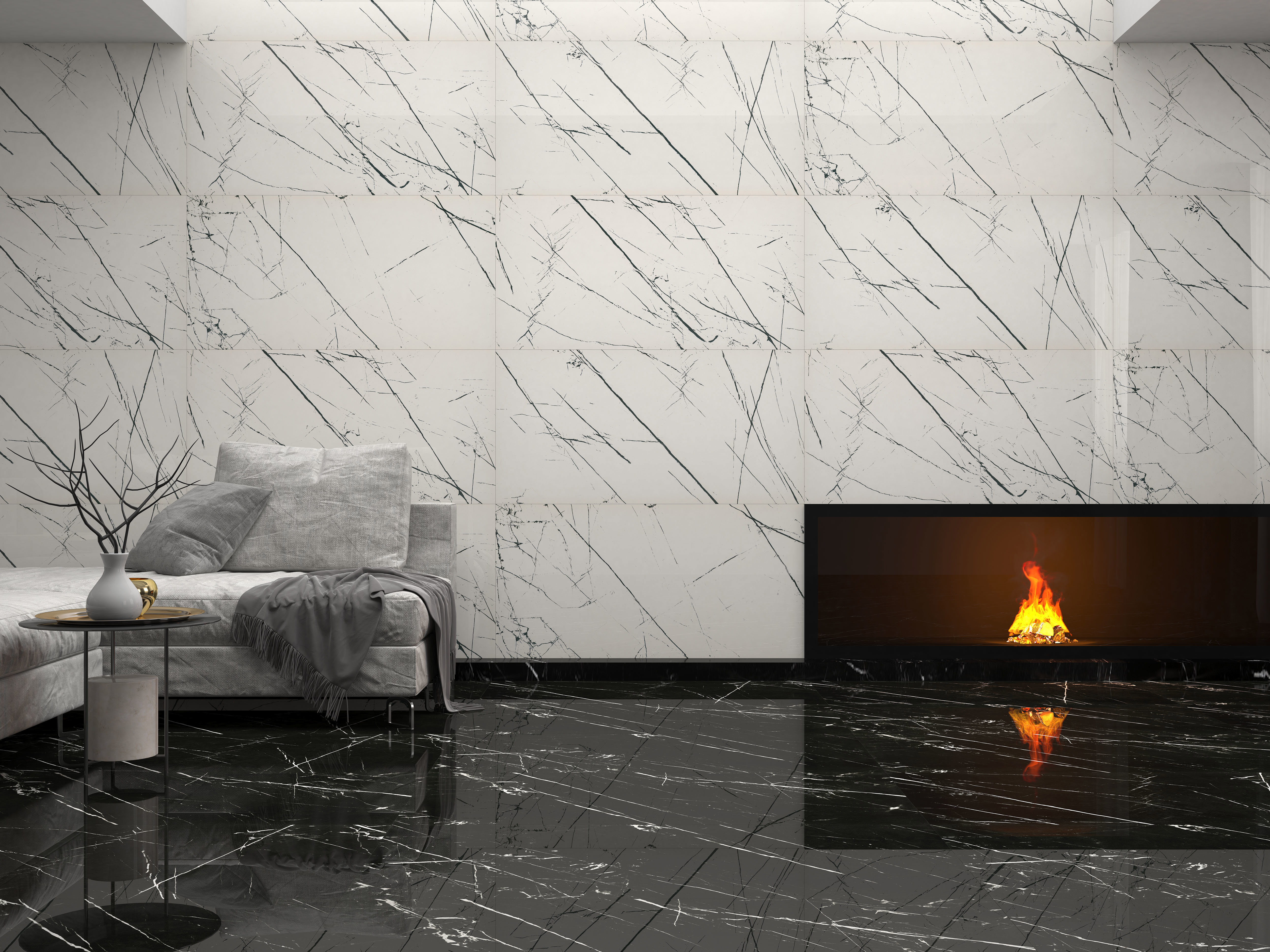 90475170 Керамогранит Agatha White Rec Full Lap 60x120х0.9 см 1.44 м², цена за упаковку STLM-0242788 BIEN