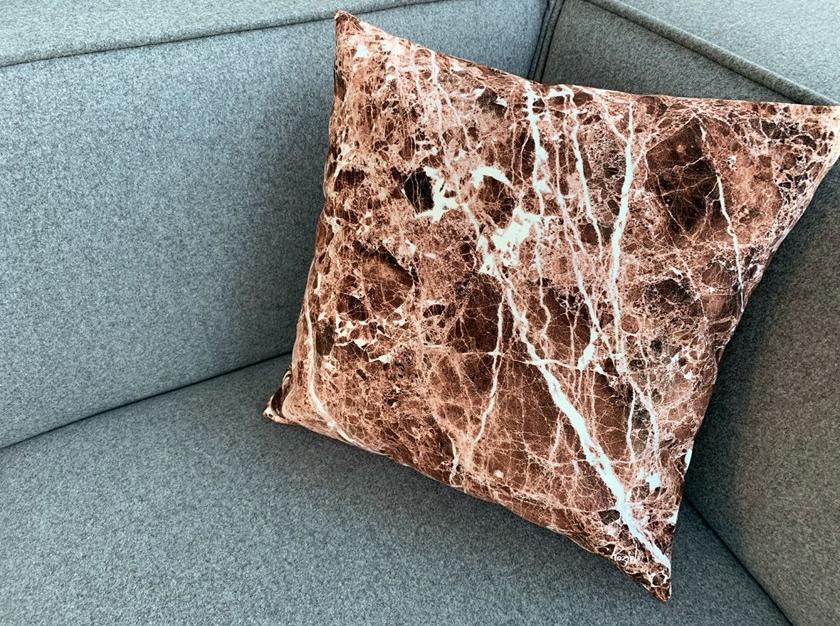 Koziel Квадратная подушка из полиэстера Marbles 9999-91 - Вид №2